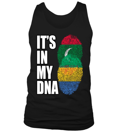 Maldivian And Gabonese Mix Heritage DNA Flag Tank Top Unisex