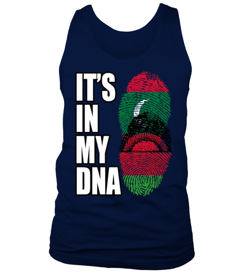 Maldivian And Malawian Mix Heritage DNA Flag Tank Top Unisex