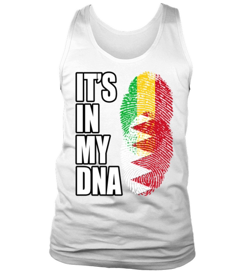 Malian And Bahraini Mix Heritage DNA Flag Tank Top Unisex