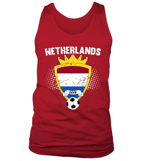 Netherlands Soccer T-Shirt 2018 Dutch Flag National Team Cup Tank Top Unisex