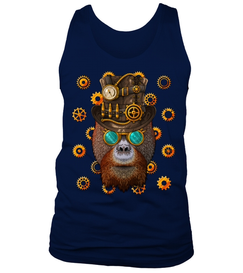 Steampunk Orangutan Medieval Victorian Steam Power Tank Top Unisex