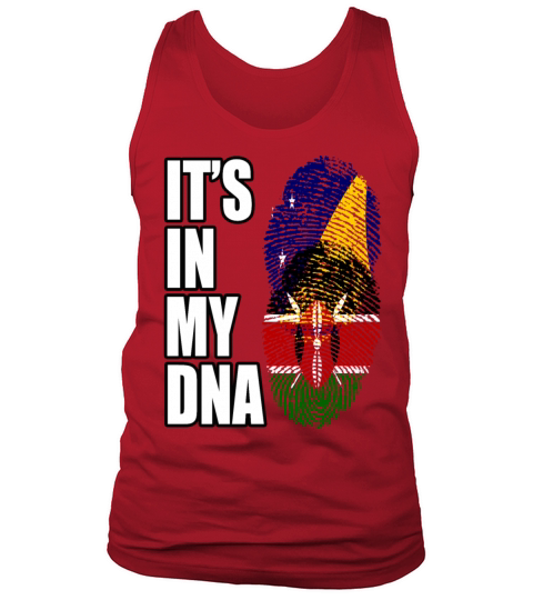 Tokelauan And Kenyan Mix Heritage DNA Flag Tank Top Unisex