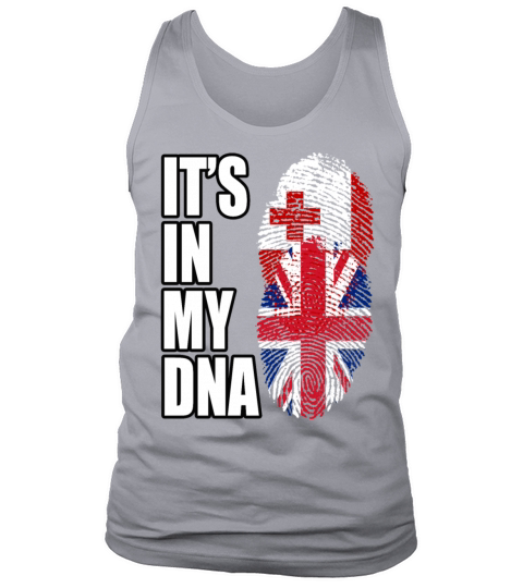 Tongan And British Mix Heritage DNA Flag Tank Top Unisex