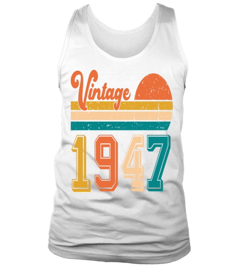 Vintage 1947 birthday gift Tank Top Unisex