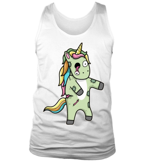 Zombie Unicorn Halloween Tank Top Unisex