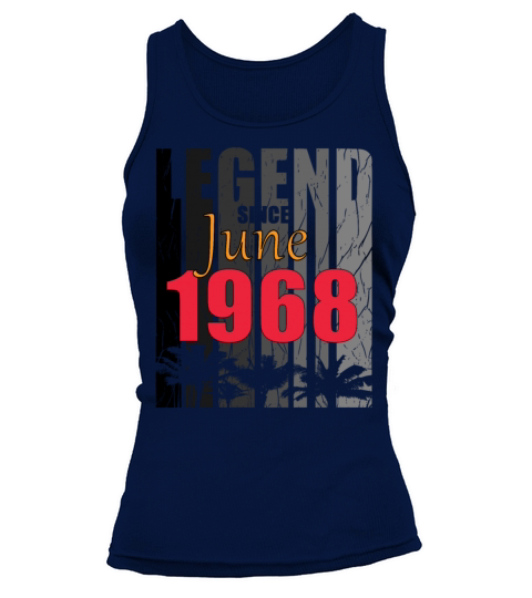 1968 vintage born in June gift Tank top Woman