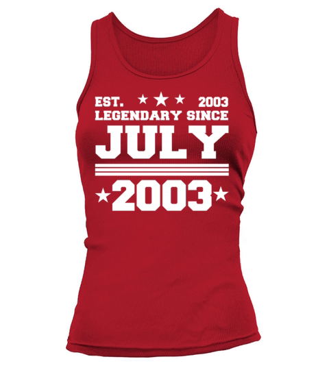 19th birthday July vintage 2003 gift idea Tank top Woman