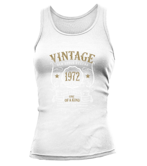 50th Birthday Old Style Legend Vintage 1972 Tank top Woman