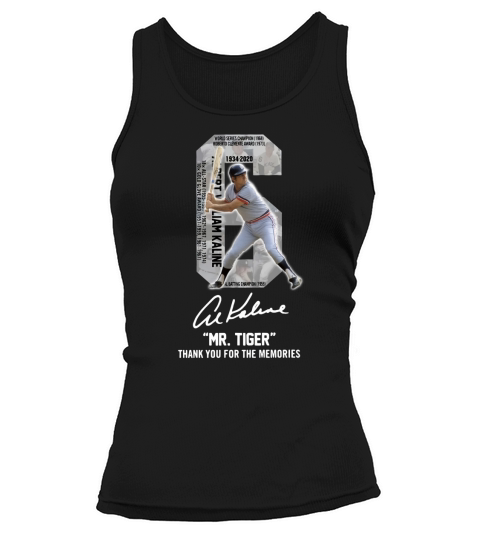 Albert William Kaline Signature Mr Tiger Thank You For The Memories shirt Tank top Woman