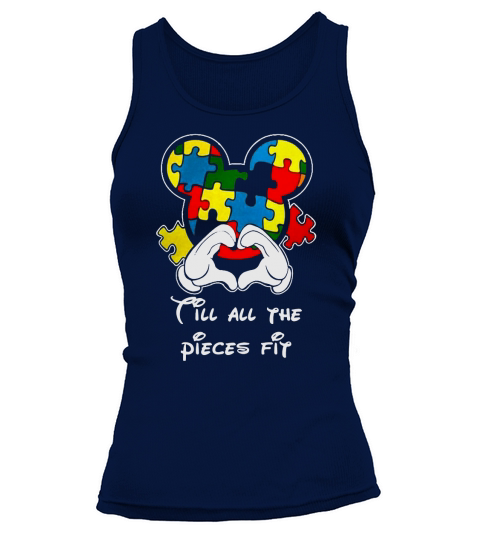 Austim Mouse Cartoon - Austim awareness T shirt Tank top Woman