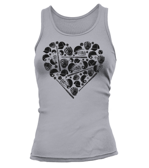 Baseball Fan Heart Vintage Tank top Woman