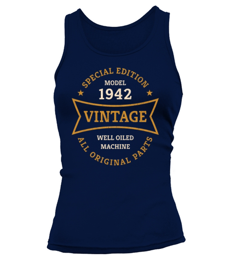 Born 1942 Vintage 80 Year Old 80th Birthday Gifts Tank top Woman