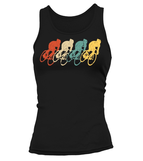 Cycling Vintage Retro 70s 80s Bicycle Cyclist Tank top Woman