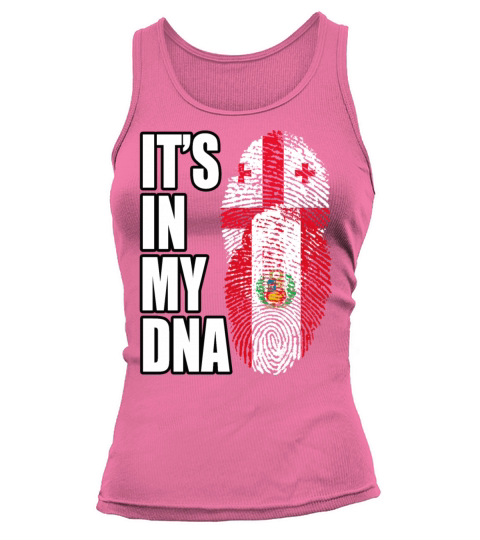 Georgian And Peruvian Mix Heritage DNA Flag Tank top Woman