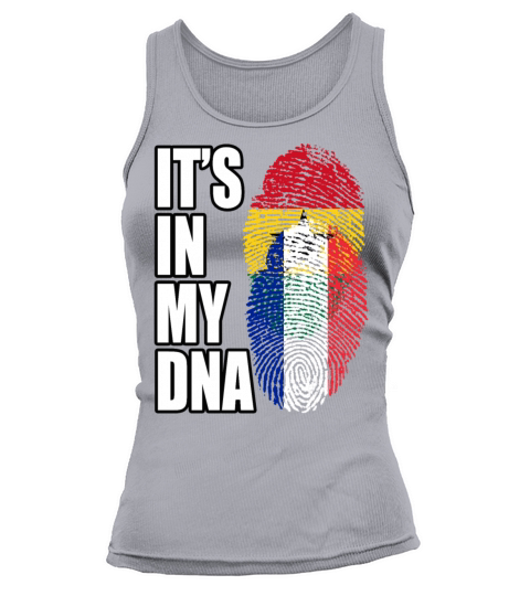 Ghanaian And French Mix Heritage DNA Flag Tank top Woman