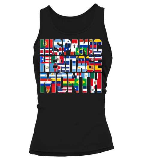 Hispanic Heritage Month Spanish Countries Flags Tank top Woman