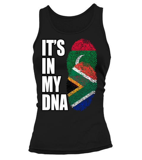 Maldivian And South African Mix Heritage DNA Flag Tank top Woman