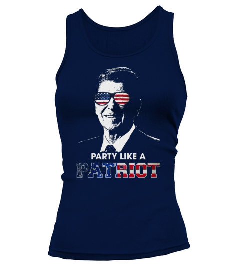 Party Shirt Like A Patriot Reagan USA Pride vintage Tank top Woman