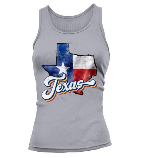 Retro State of Texas Flag Map Tank top Woman
