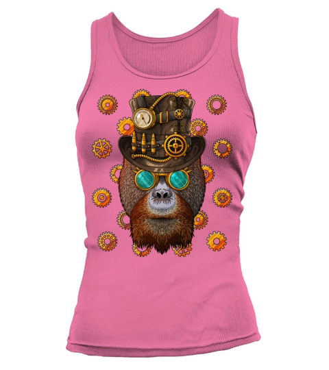 Steampunk Orangutan Medieval Victorian Steam Power Tank top Woman