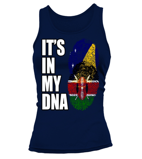 Tokelauan And Kenyan Mix Heritage DNA Flag Tank top Woman