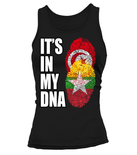 Tunisian And Burmese Mix Heritage DNA Flag Tank top Woman