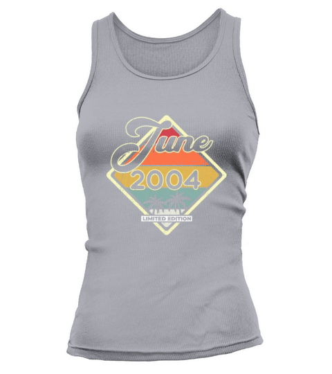 Vintage 18th Birthday June 2004 Sports Gift Tank top Woman