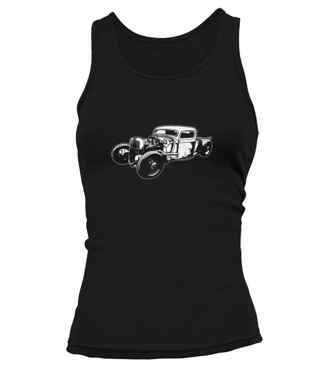 Vintage Cars Rat Rod - T Shirt Tank top Woman