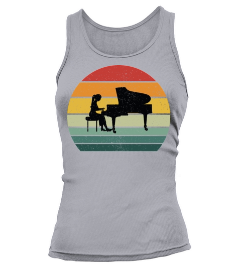 Vintage Retro Grand Classical Piano Vintage Music Tank top Woman