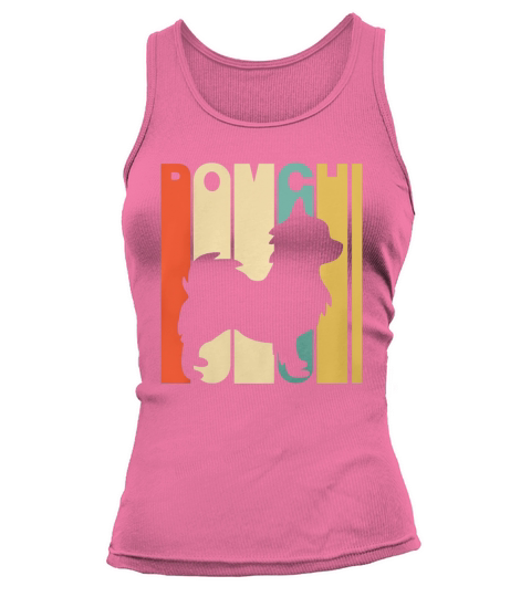 Vintage Style Pomchi Silhouette T-Shirt Tank top Woman