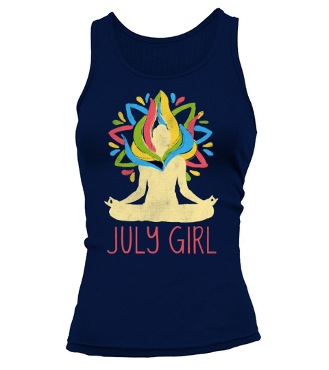 Yoga Mandala Meditation Birth Born Month July Tank top Woman