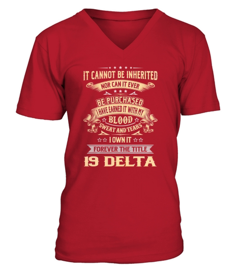 19 Delta Forever Job Title Shirts V-Neck T-shirt