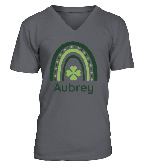 Aubrey Clover Boho Rainbow V-Neck T-shirt