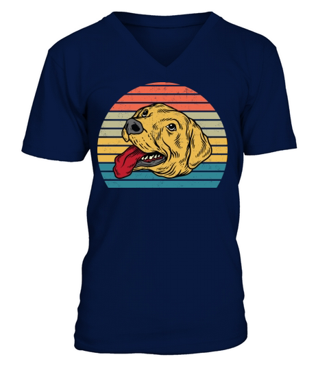 Dog Lover Gift Funny Retro Vintage Animal T Shirt V-Neck T-shirt