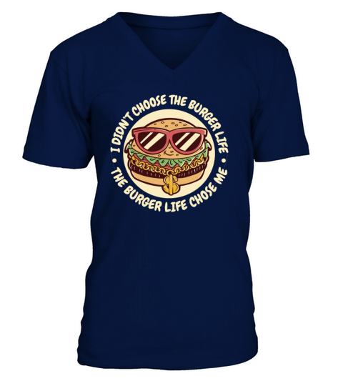 Gangsterburger - Gangster - Burger - Hamburger V-Neck T-shirt