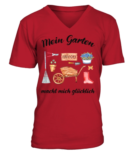Garden Quote Hobby Gardener Gift Idea V-Neck T-shirt