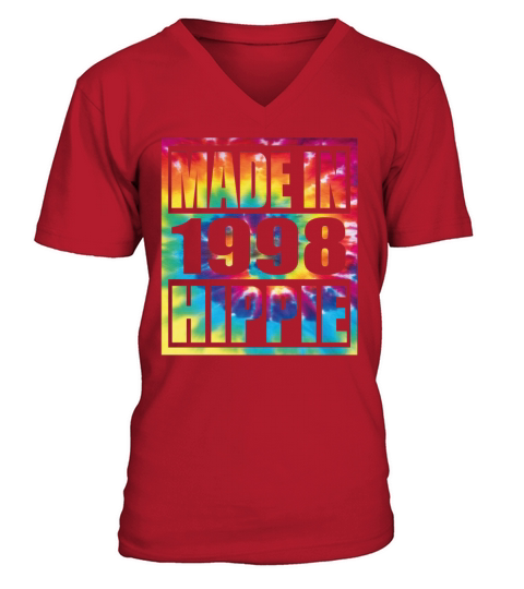 Hippie Birthday 1998 V-Neck T-shirt