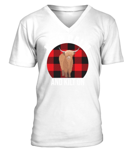 How To Wear The Kilt Design For A Tartan Kilt Guy V-Neck T-shirt