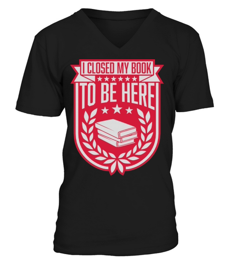 I closed my book V-Neck T-shirt