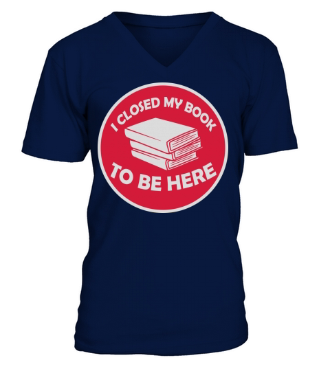 I closed my book V-Neck T-shirt