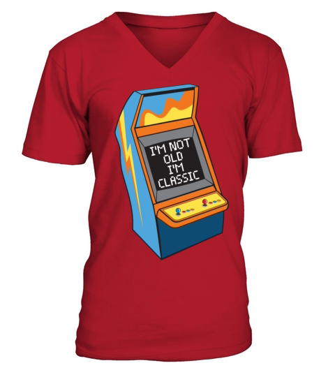 Im Not Old Im Classic - Retro Arcade Games V-Neck T-shirt
