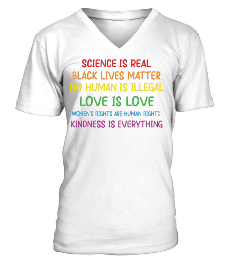 LBGT Flag Gay Pride Human Vintage Rainbow V-Neck T-shirt