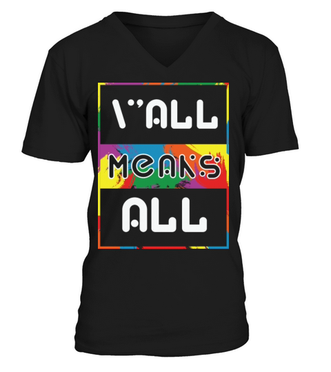LBGT Flag Gay Pride Human Vintage Rainbow V-Neck T-shirt