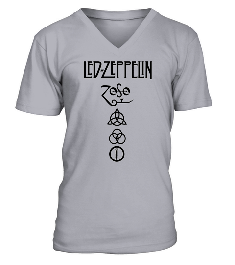 Led Zeppelin Symbol V-Neck T-shirt