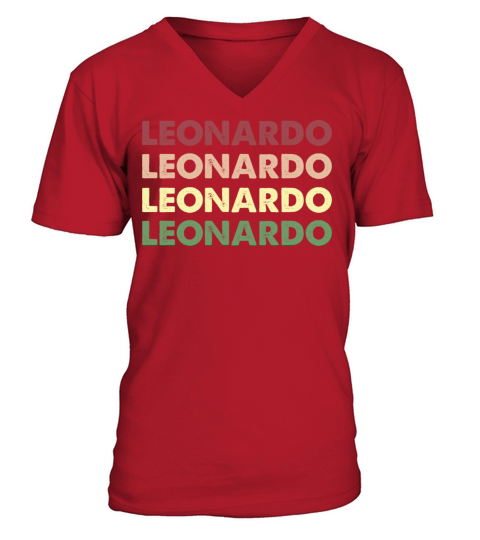 Leonardo Shirt - Funny Personalized Name Leonardo V-Neck T-shirt