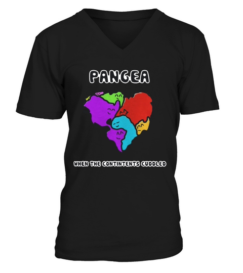 Pangea- The Happy Continent V-Neck T-shirt