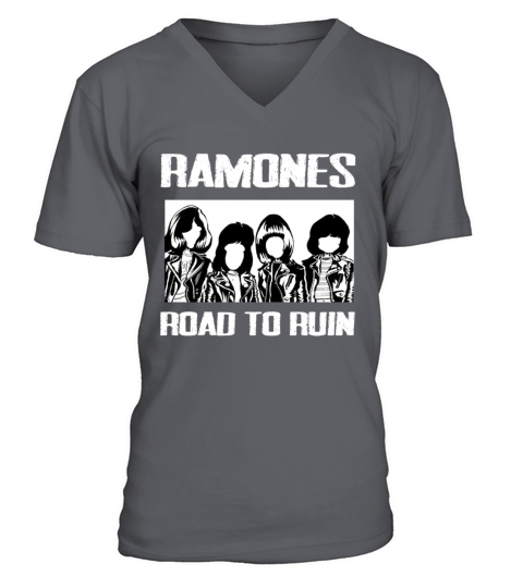 Ramones Road To Ruin V-Neck T-shirt
