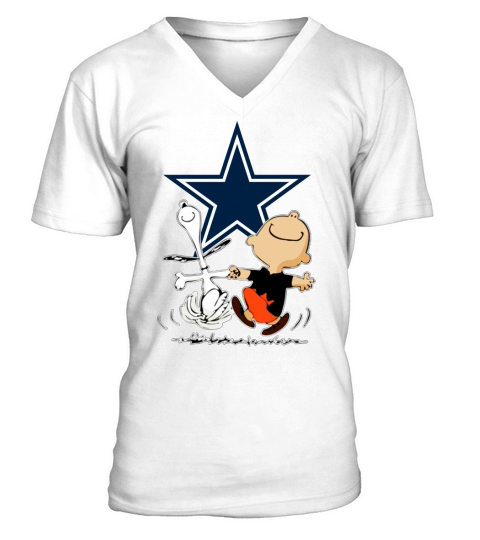 Snoopy Cowboys fans V-Neck T-shirt