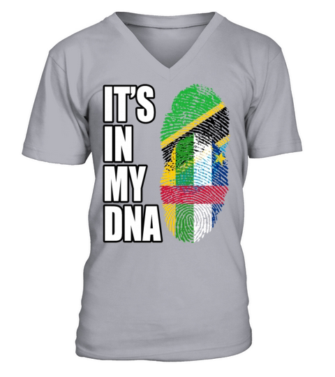 Tanzanian And Central African Vintage Heritage DNA V-Neck T-shirt