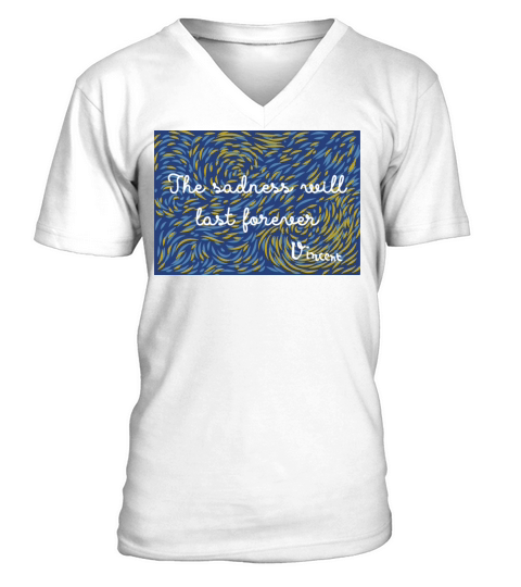The Sadness Will Never End - Voncent Van Gogh V-Neck T-shirt